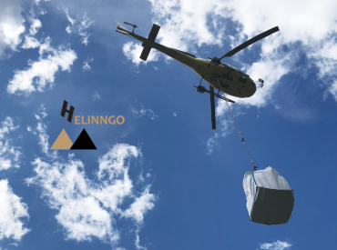 HELINNGO, big bag homologué pour le levage et le transport de charges par hélicoptère : 1 solution sur-mesure développée par SO BAG