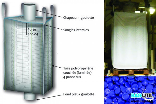 Big bag plasturgie 2400 L antidéformant